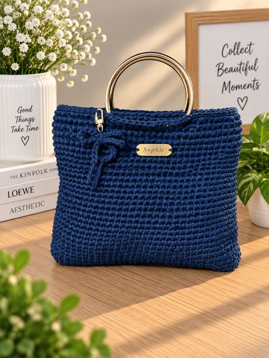 Navy Blue Tote